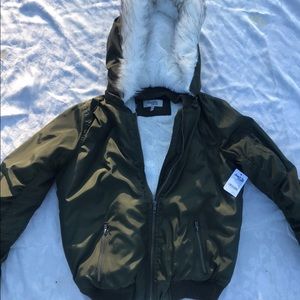 brand new charlotte russe winter bomber jacket